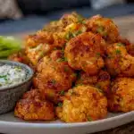 crispy buffalo cauliflower bites - featured image