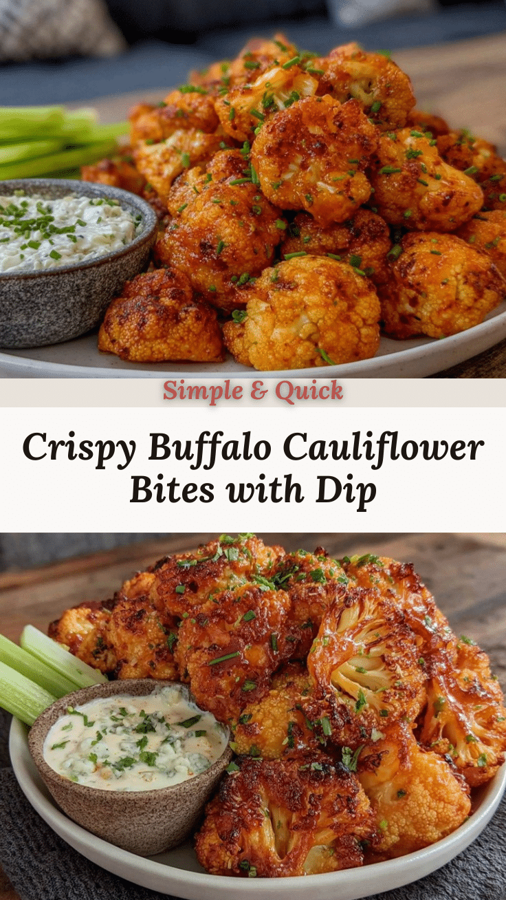 crispy buffalo cauliflower bites recipe