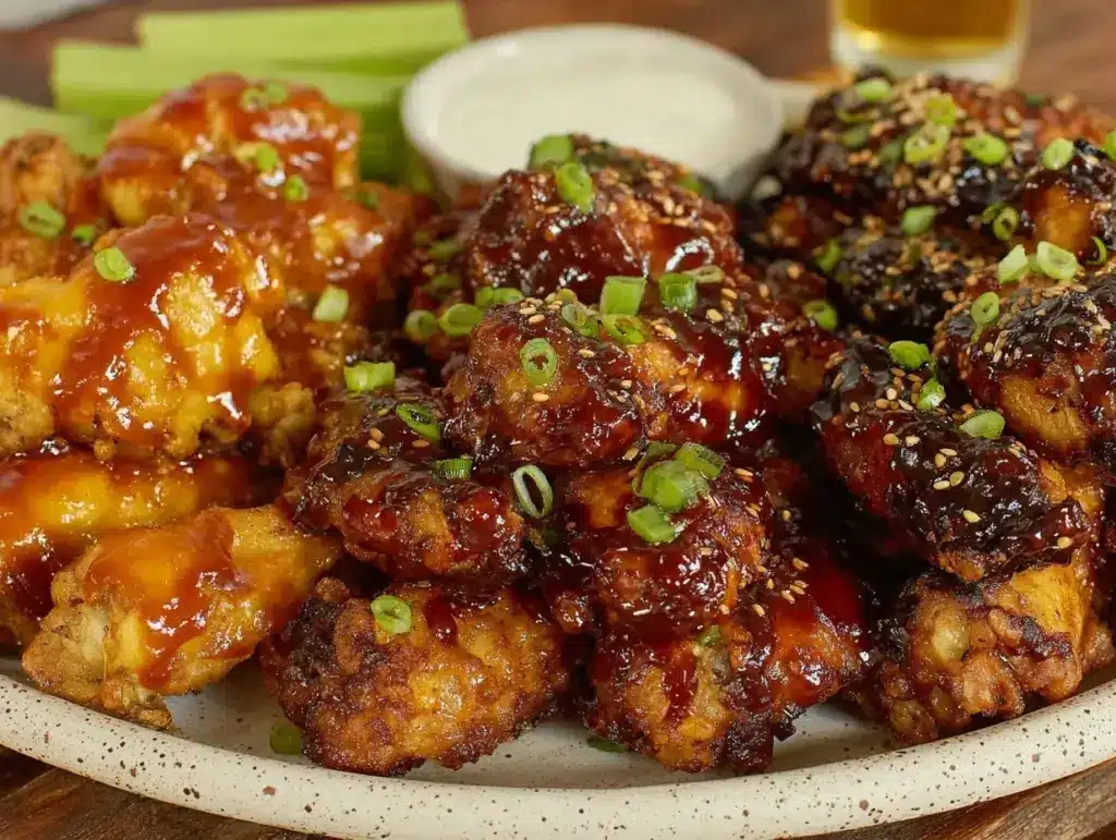 crispy chicken wings - featured image