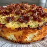 crispy hash brown crust quiche - featured image