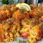 crispy lobster mac and cheese bites - featured image