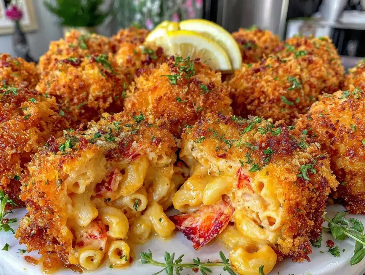 crispy lobster mac and cheese bites preparation steps