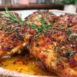 crispy oven-baked chicken thighs - featured image