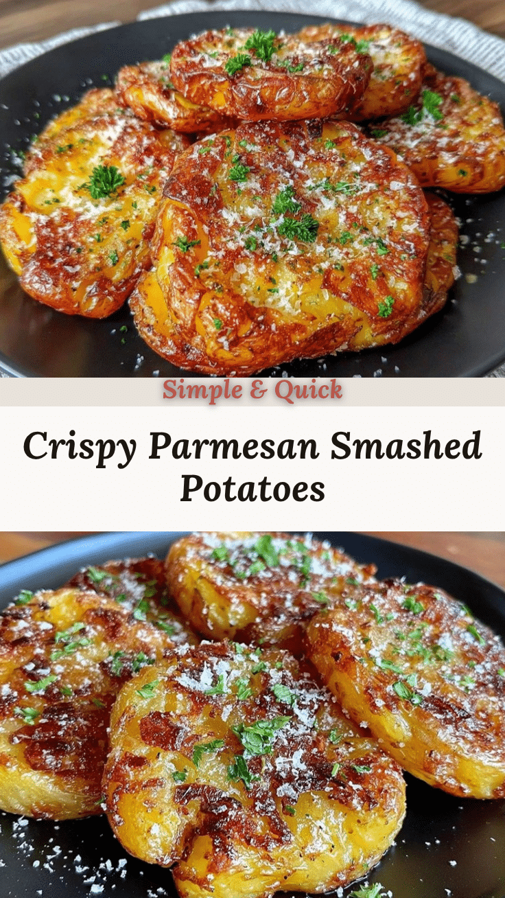 Crispy Parmesan Smashed Potatoes recipe