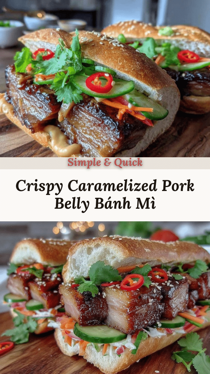 crispy pork belly bánh mì recipe