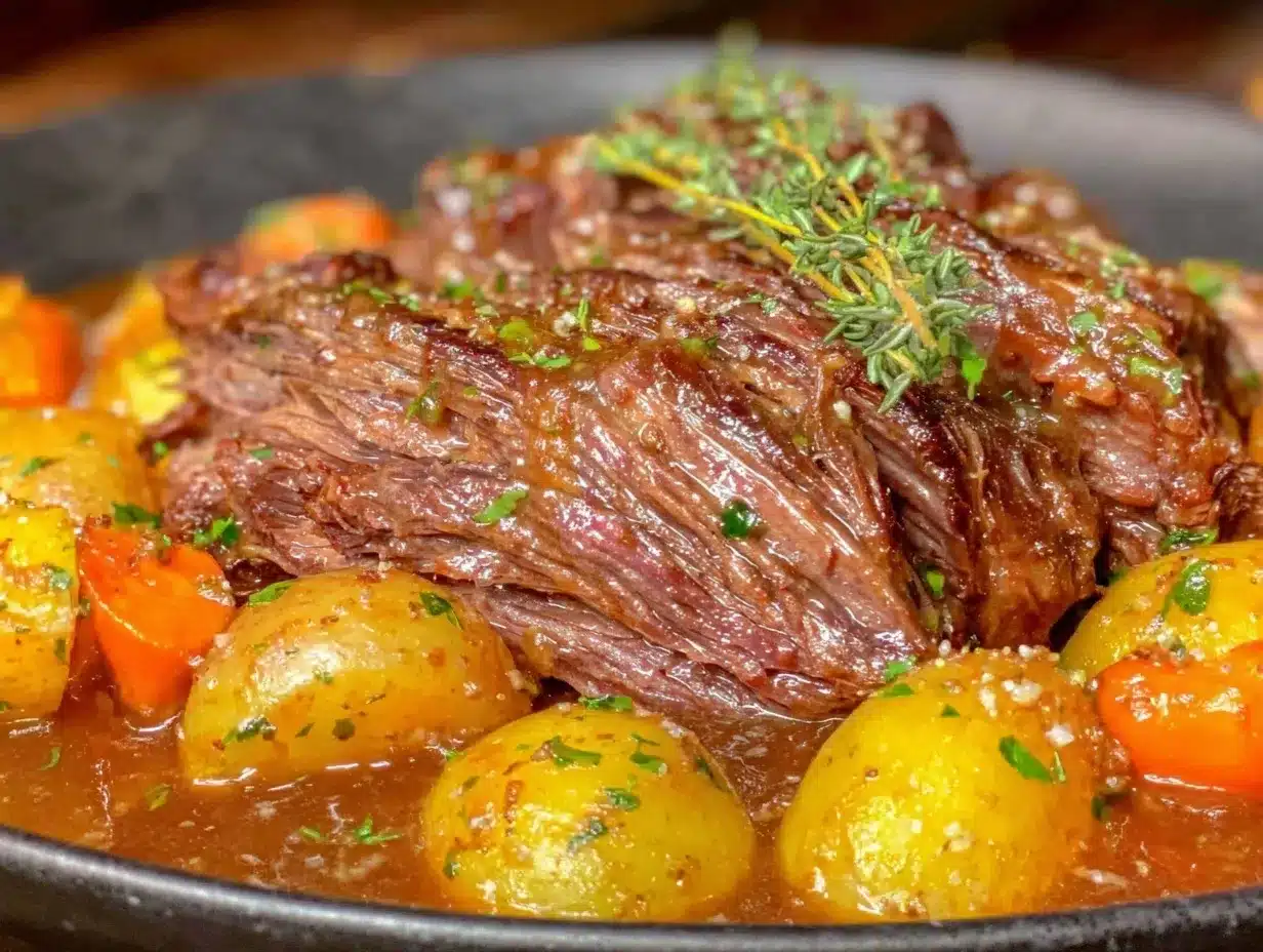 crock pot chuck roast preparation steps