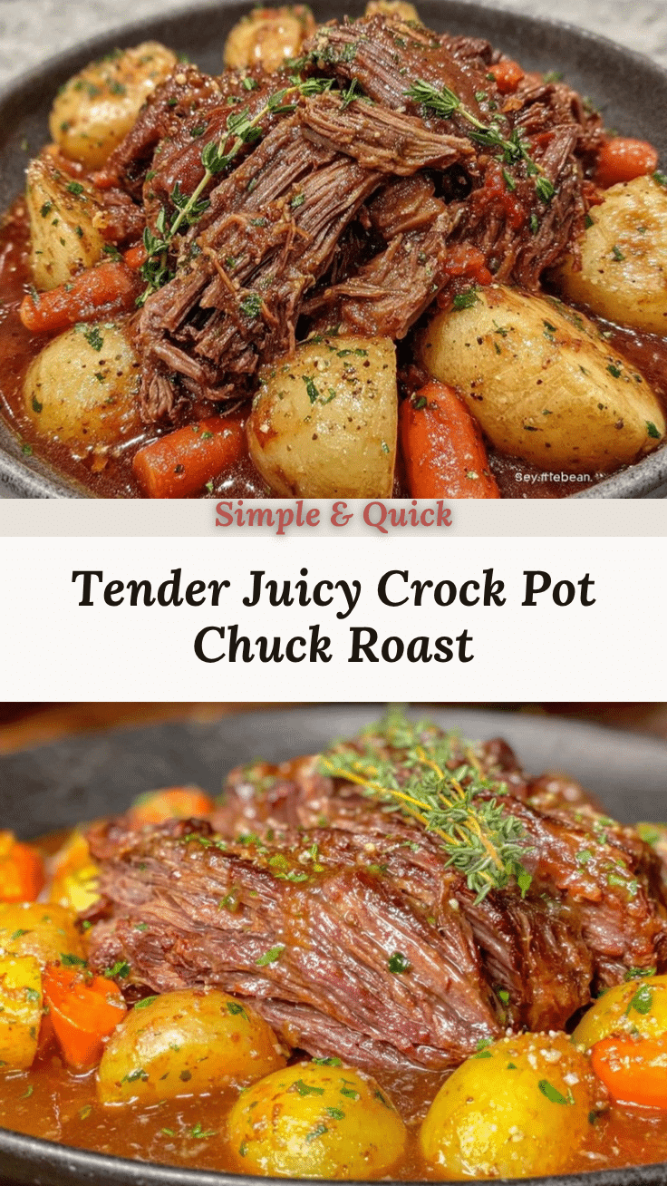 crock pot chuck roast recipe