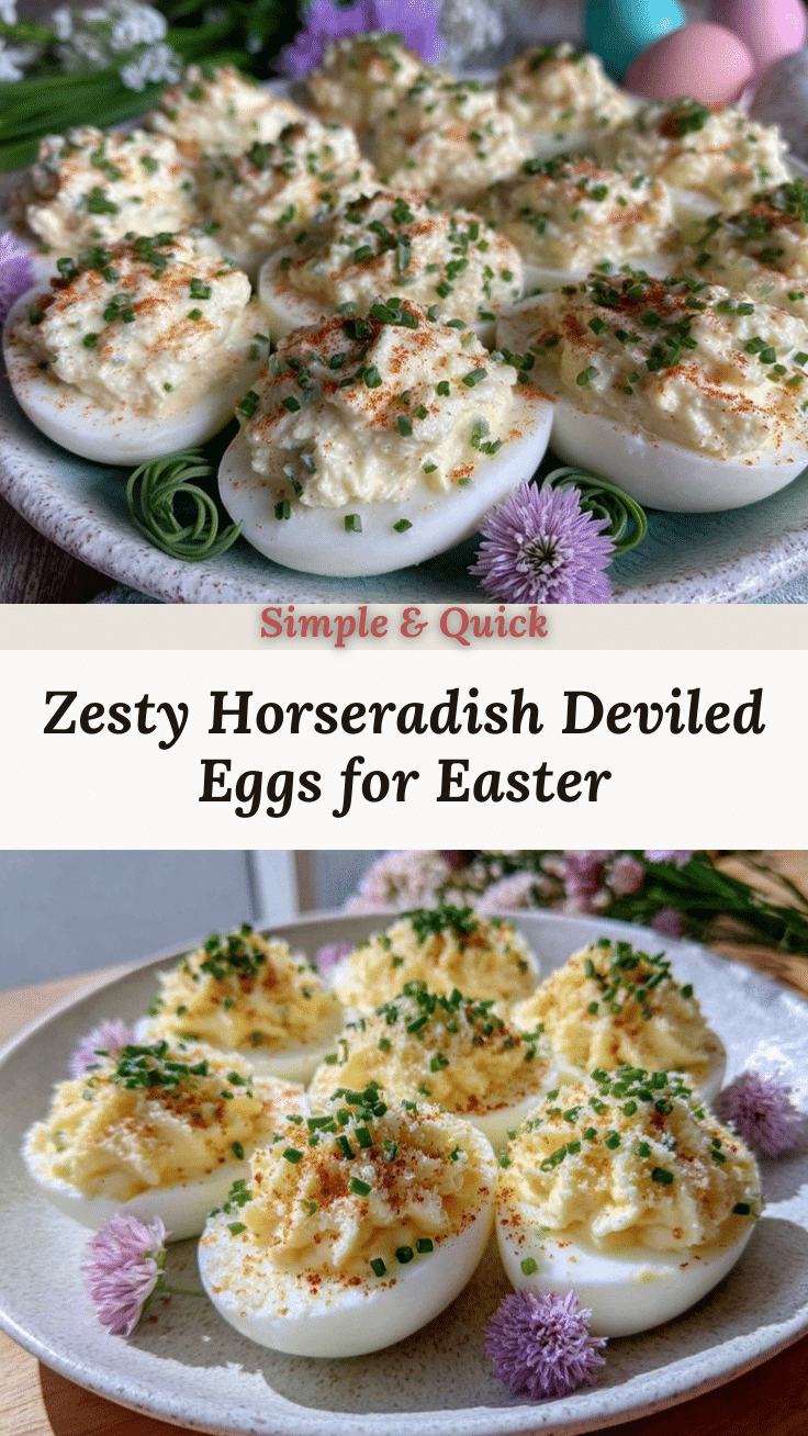 deviled eggs with horseradish and chives recipe