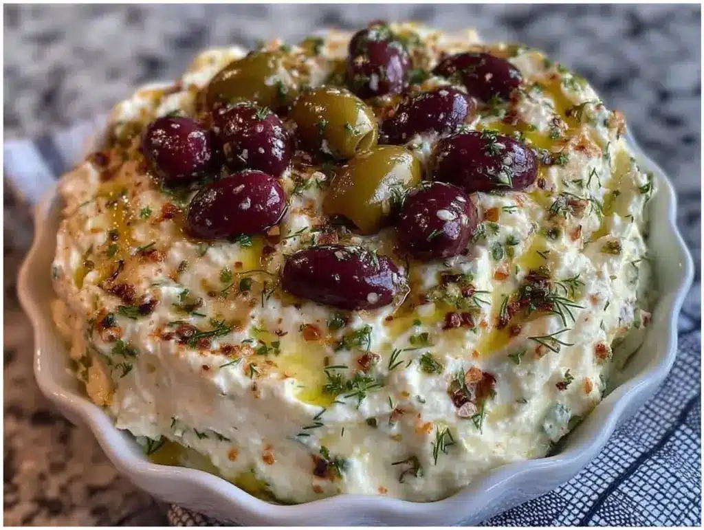 Dirty Martini Whipped Feta Dip - featured image