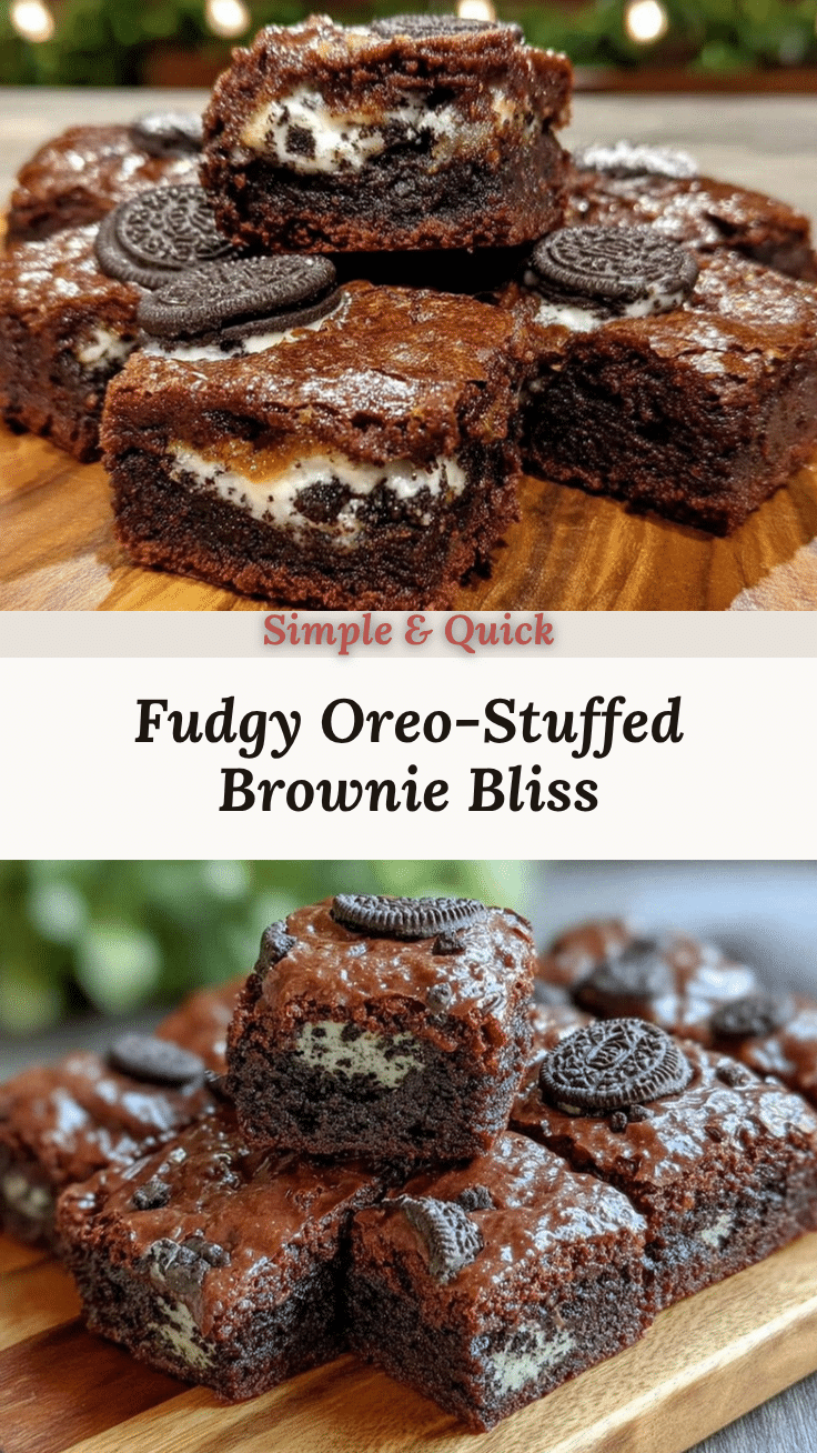 Fudgy Oreo Brownies recipe