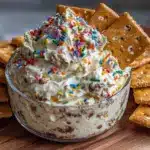 funfetti cake batter dip - featured image