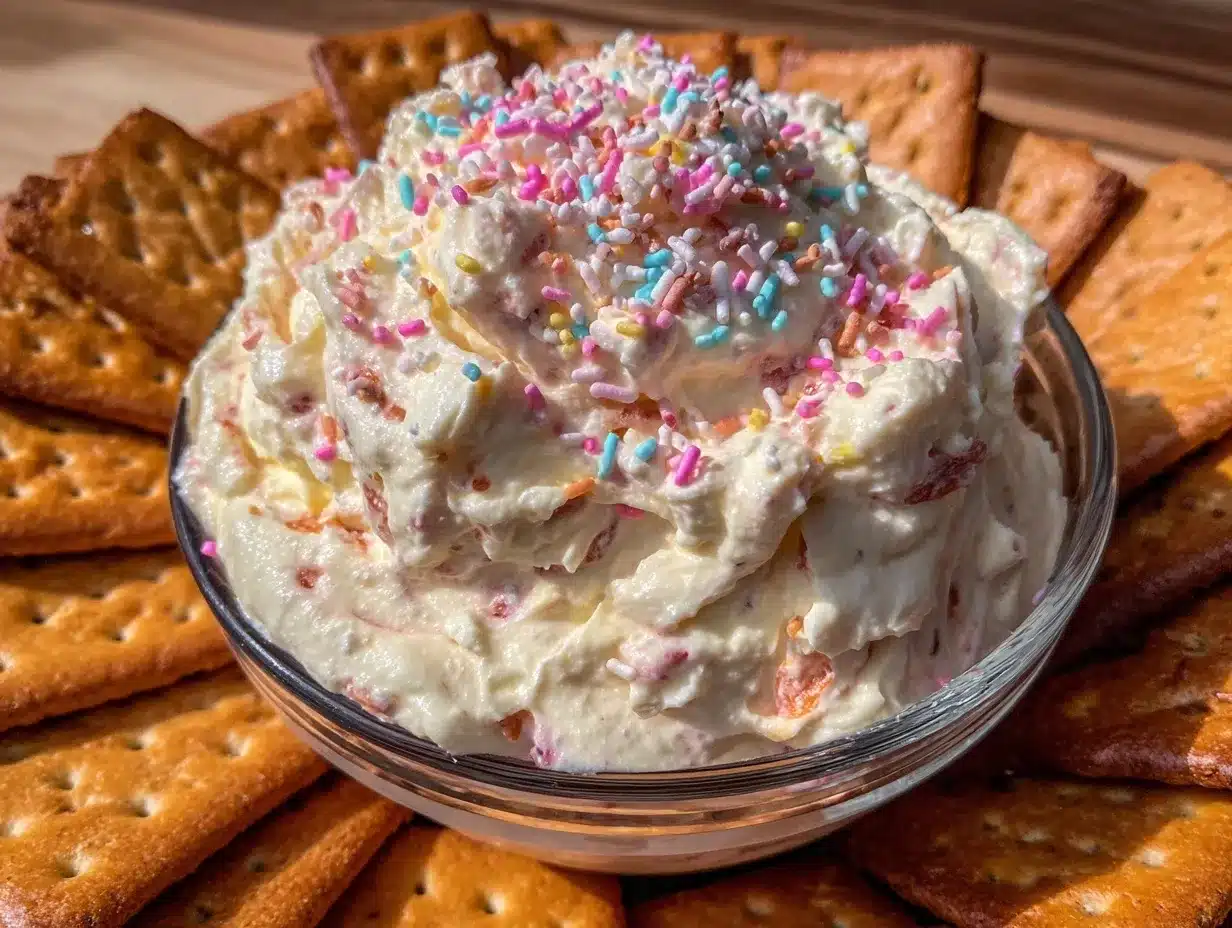 funfetti cake batter dip preparation steps