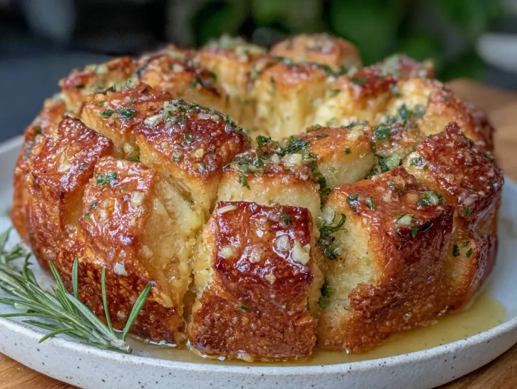 garlic herb butter pull-apart bread - featured image