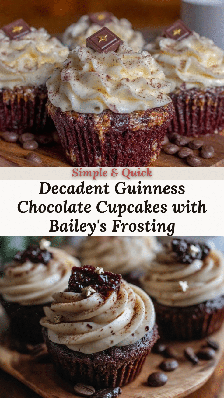 Guinness Chocolate Stout Cupcakes recipe
