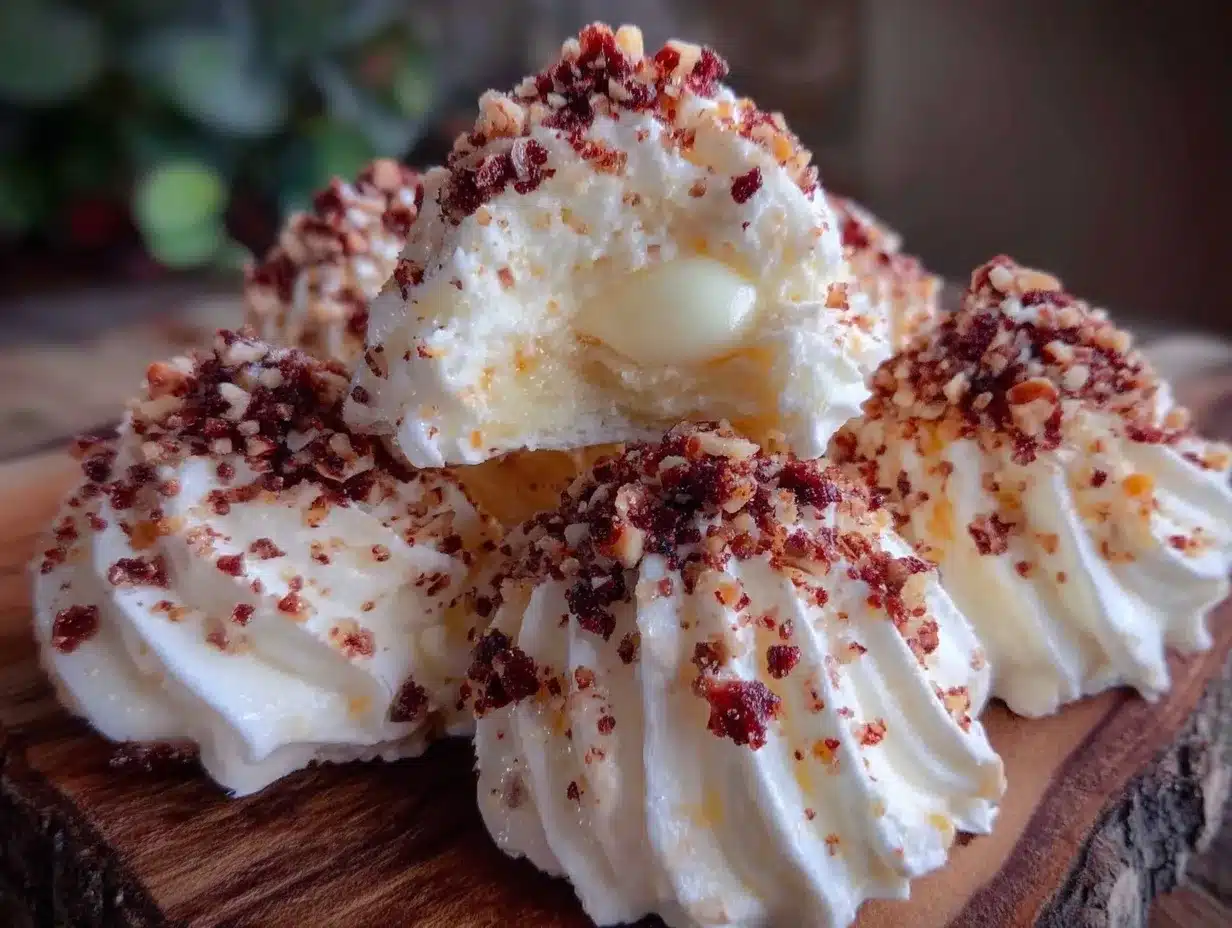 hazelnut meringue bombs preparation steps