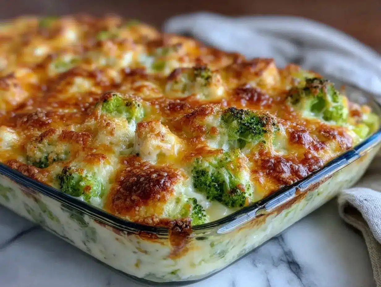 Healthy Broccoli Gratin preparation steps
