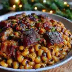 honey bourbon black-eyed peas - featured image