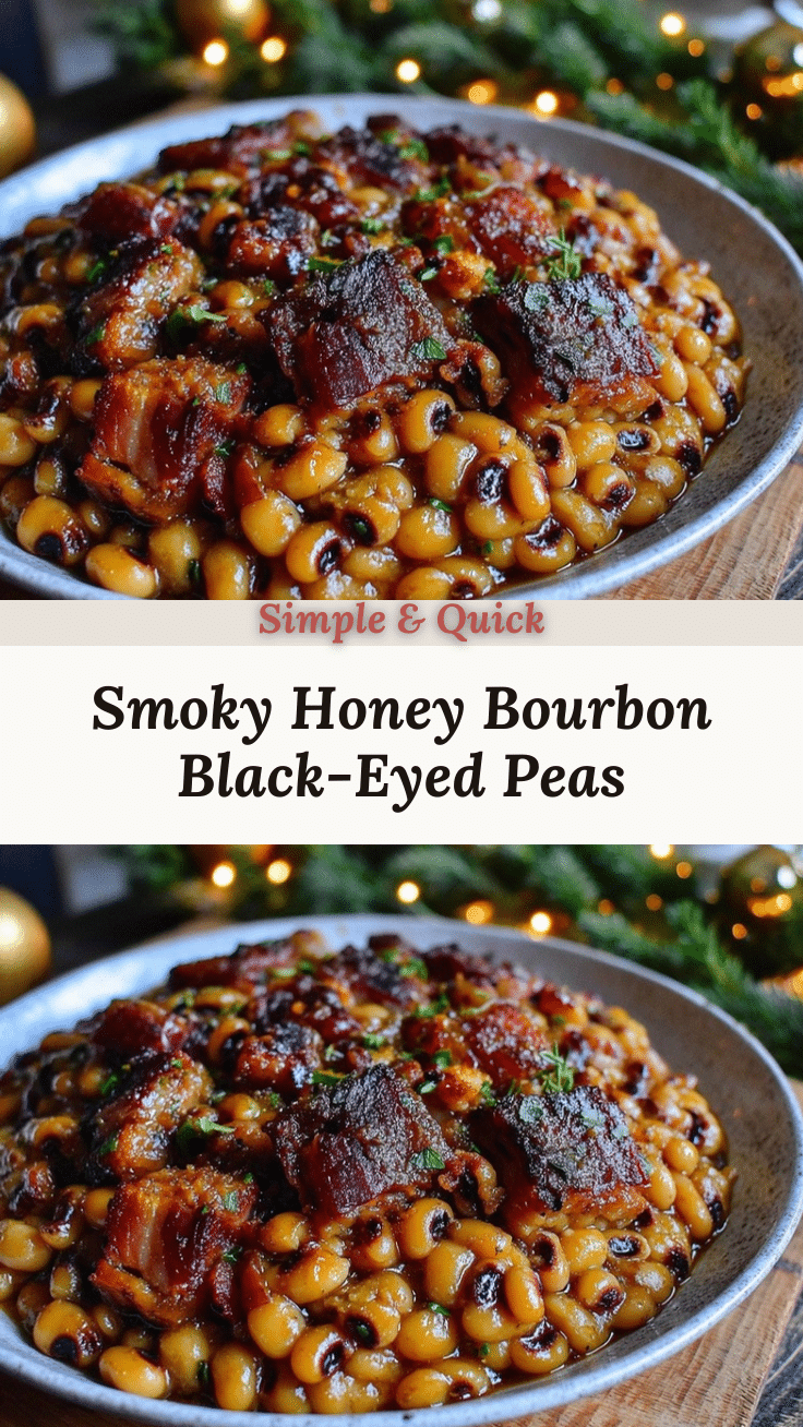 honey bourbon black-eyed peas recipe