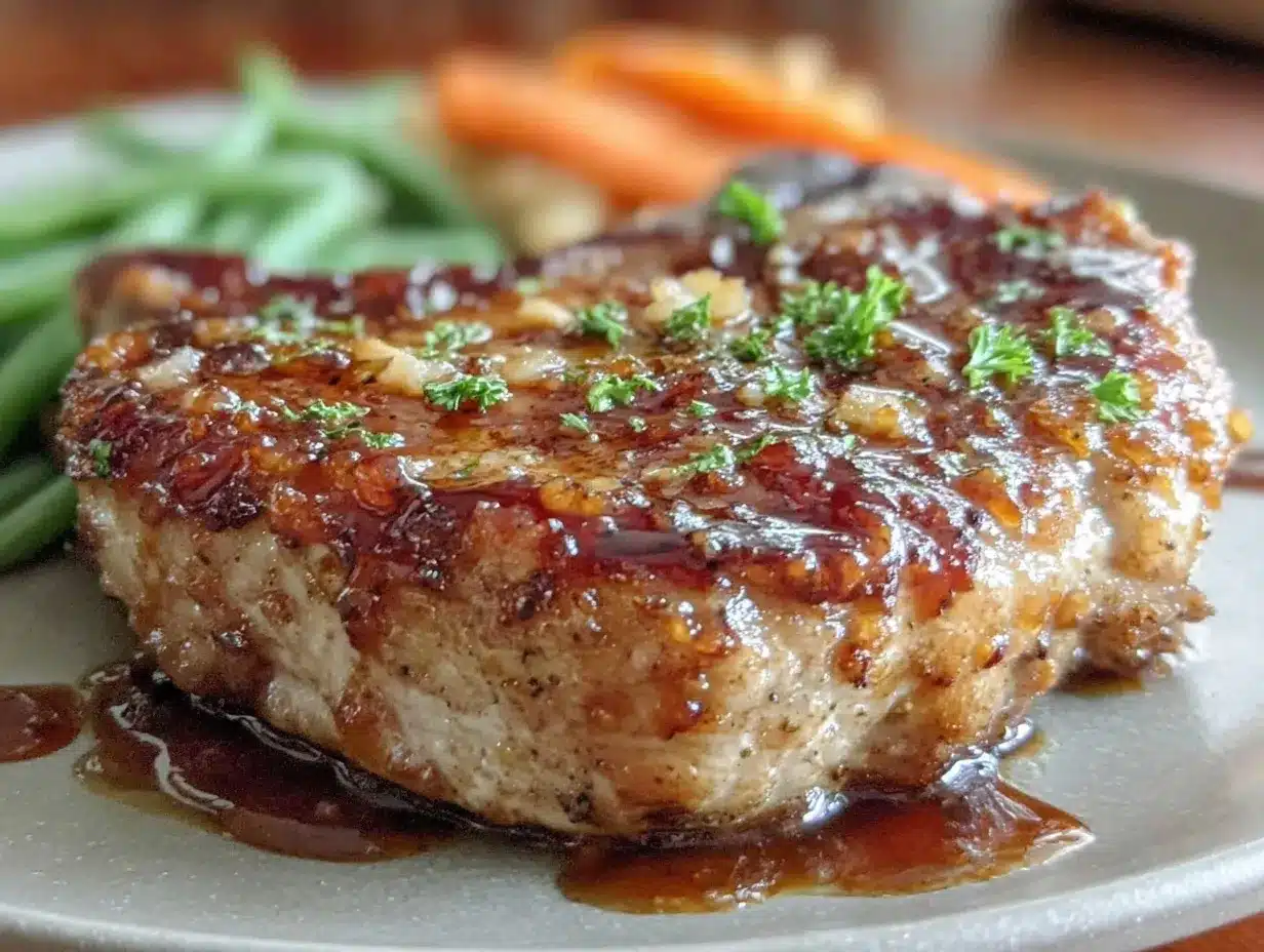 honey garlic glazed pork chops preparation steps