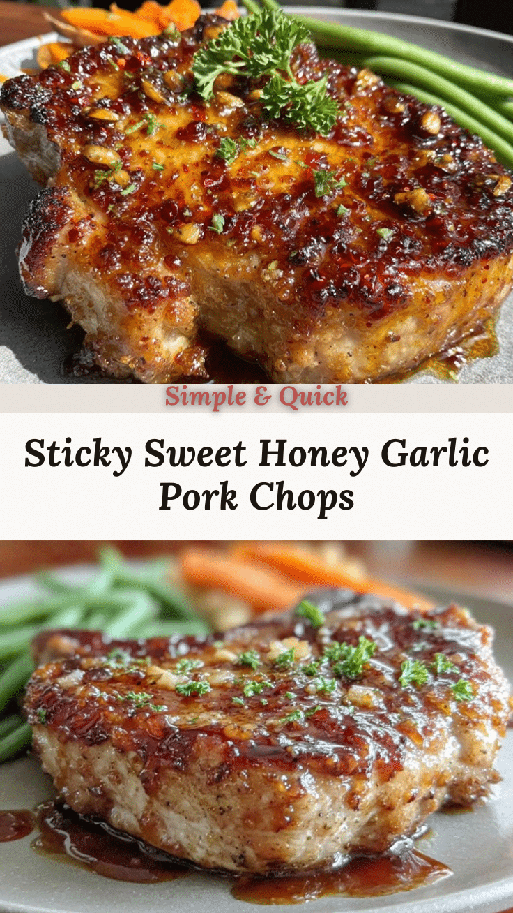 honey garlic glazed pork chops recipe