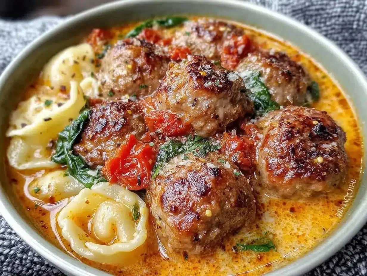 Italian Meatball Soup preparation steps