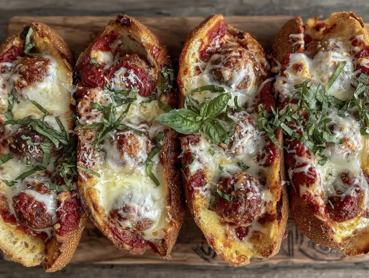 Italian meatball subs preparation steps