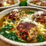 Italian Wedding Soup with Turkey Meatballs - featured image