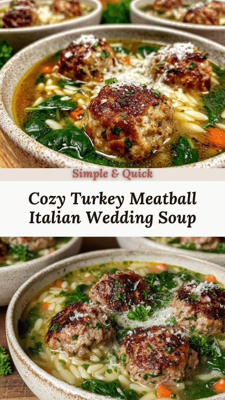 Italian Wedding Soup with Turkey Meatballs recipe