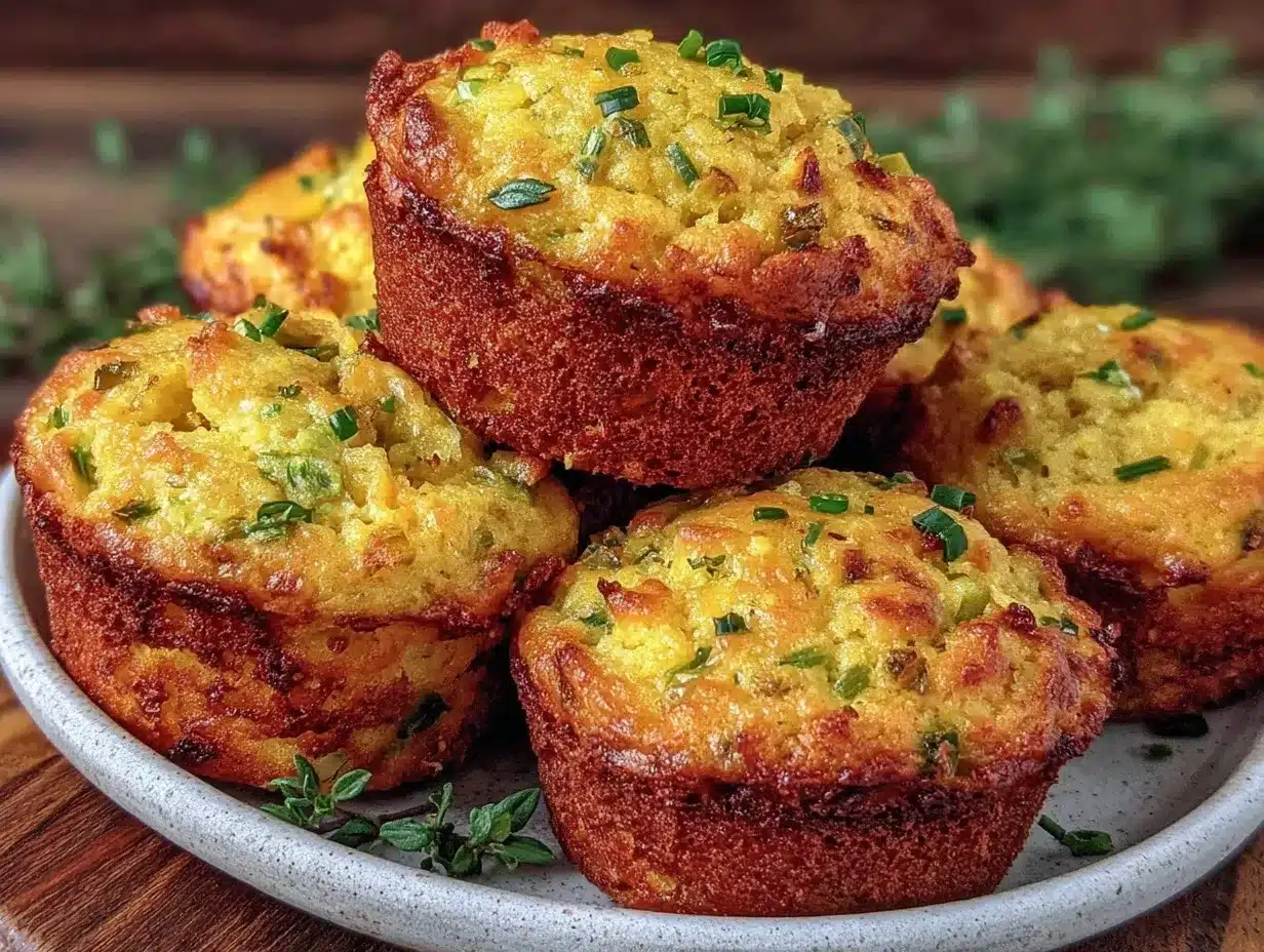 Jalapeño Cheddar Cornbread Muffins preparation steps