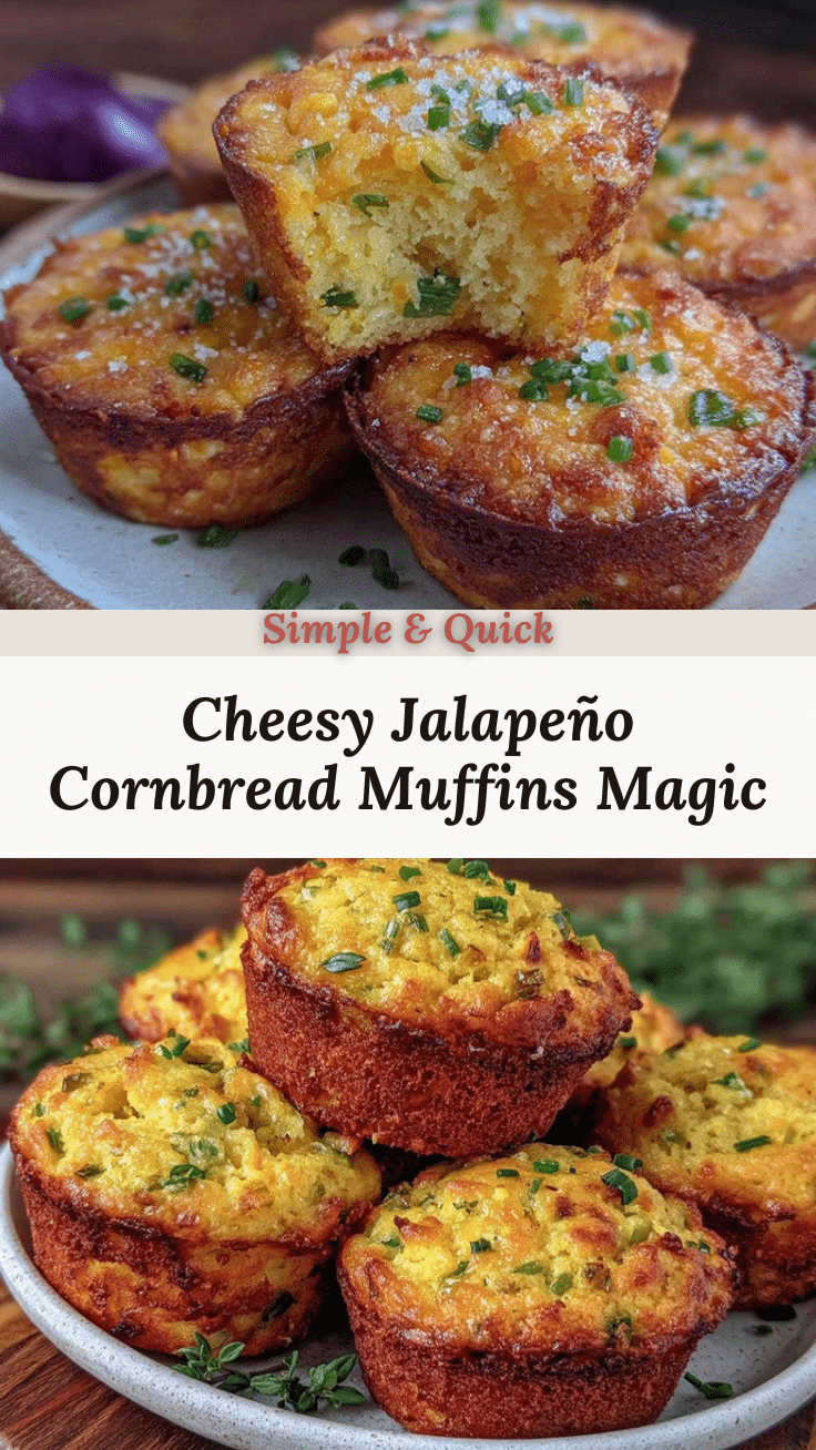 Jalapeño Cheddar Cornbread Muffins recipe