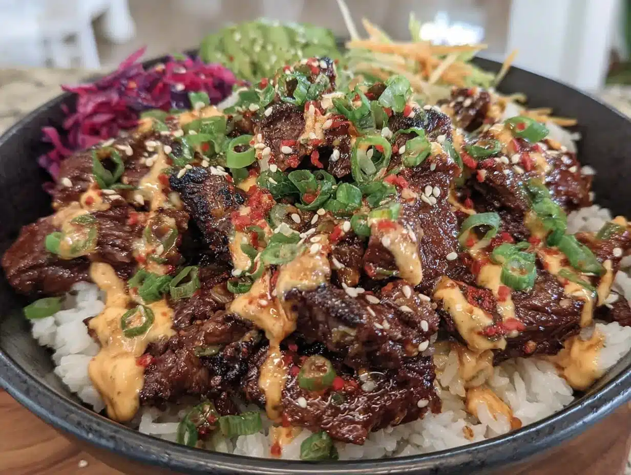 Korean Beef Bowls preparation steps