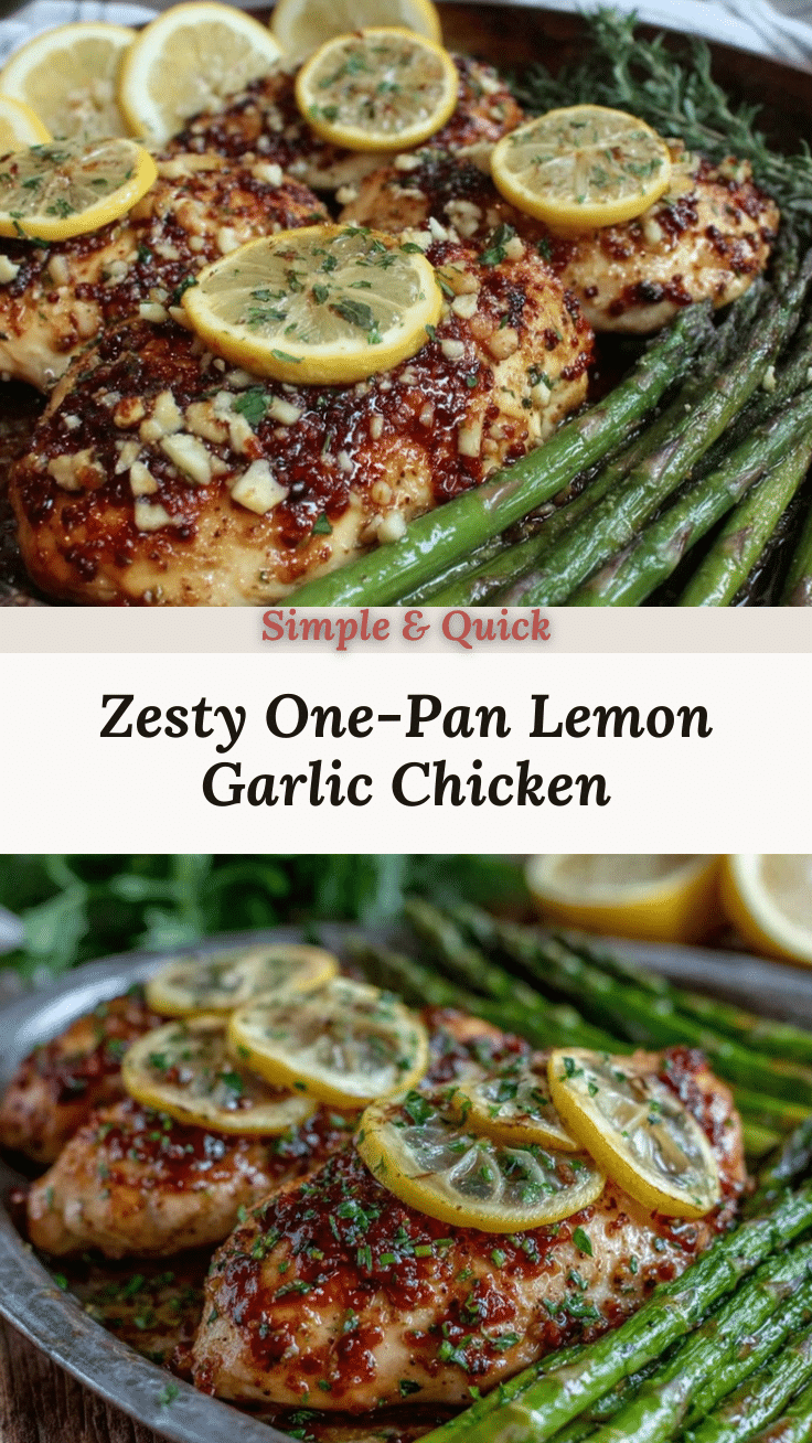 lemon garlic chicken and asparagus recipe