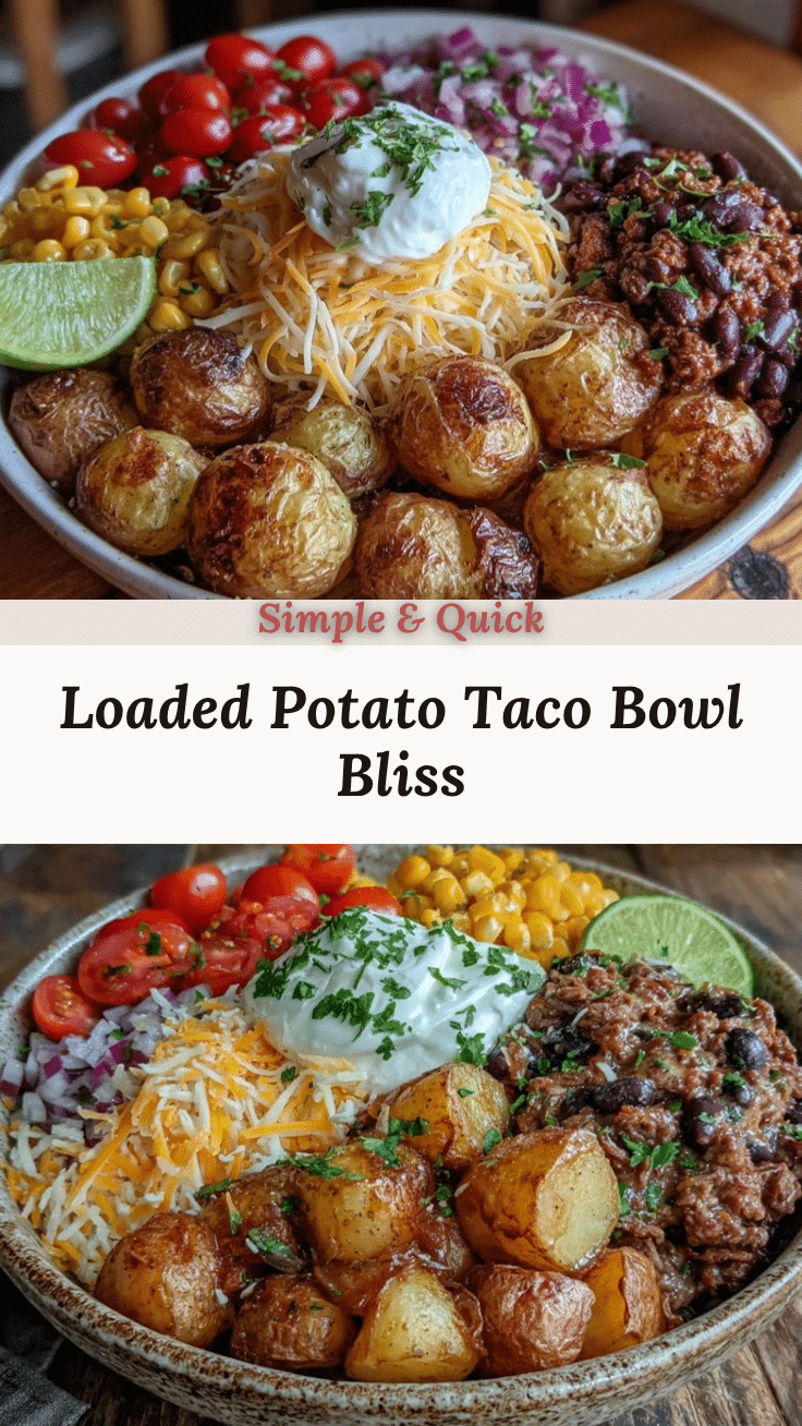 Loaded Potato Taco Bowl recipe