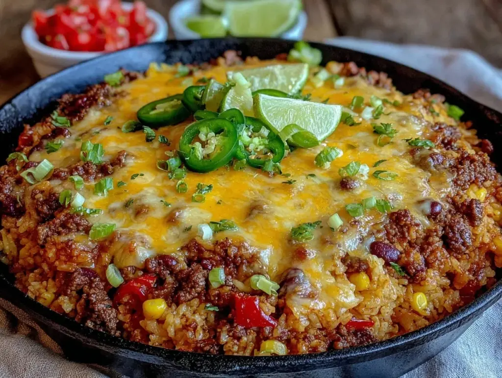 Mexican Beef and Rice Skillet - featured image