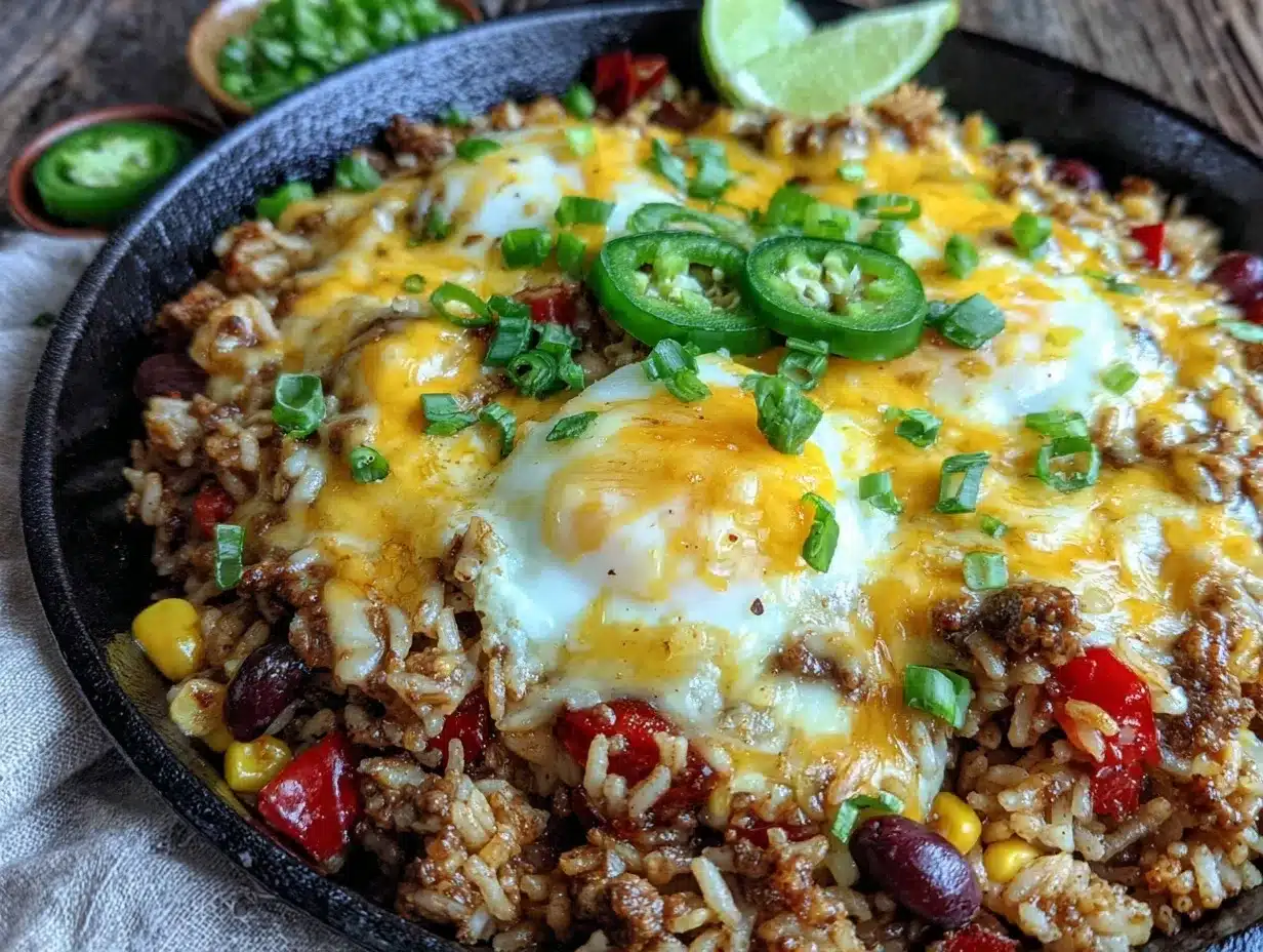 Mexican Beef and Rice Skillet preparation steps
