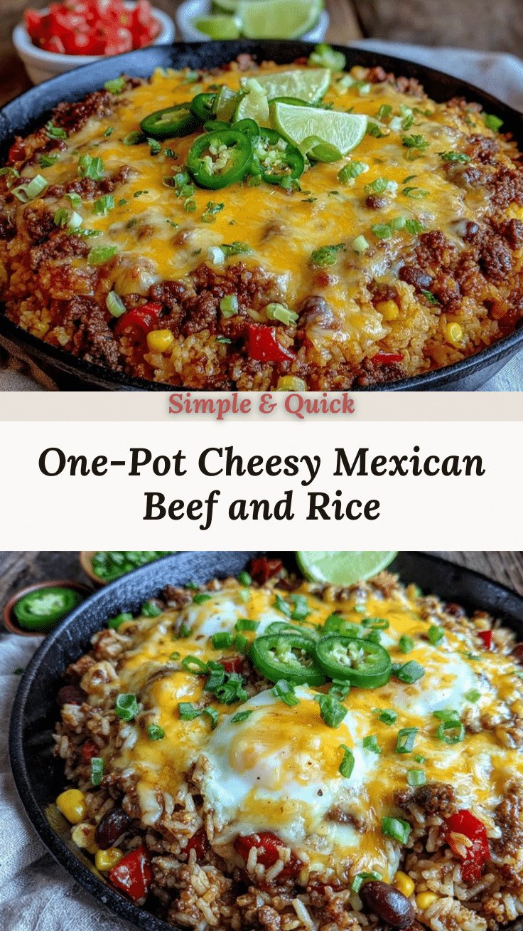 Mexican Beef and Rice Skillet recipe