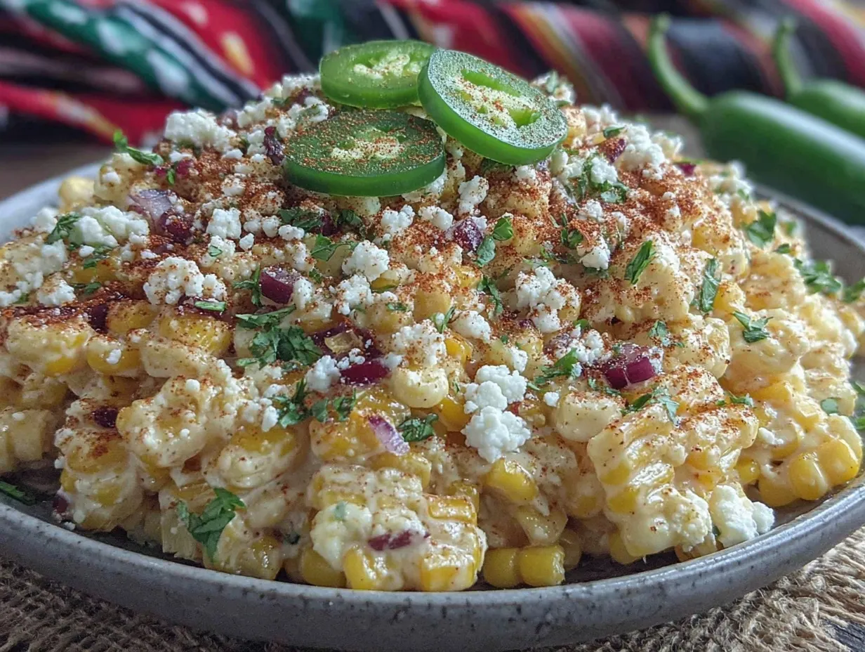 Mexican street corn salad preparation steps