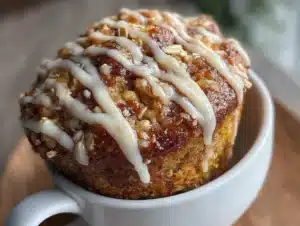 oatmeal muffin in a mug - featured image