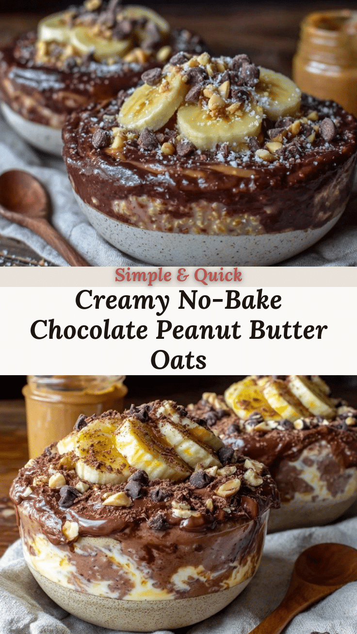 overnight chocolate peanut butter oats recipe