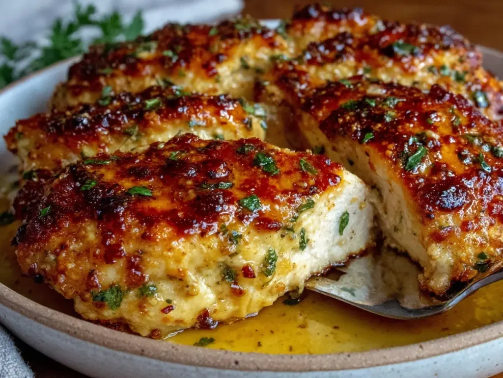 Parmesan Crusted Baked Chicken Breast - featured image