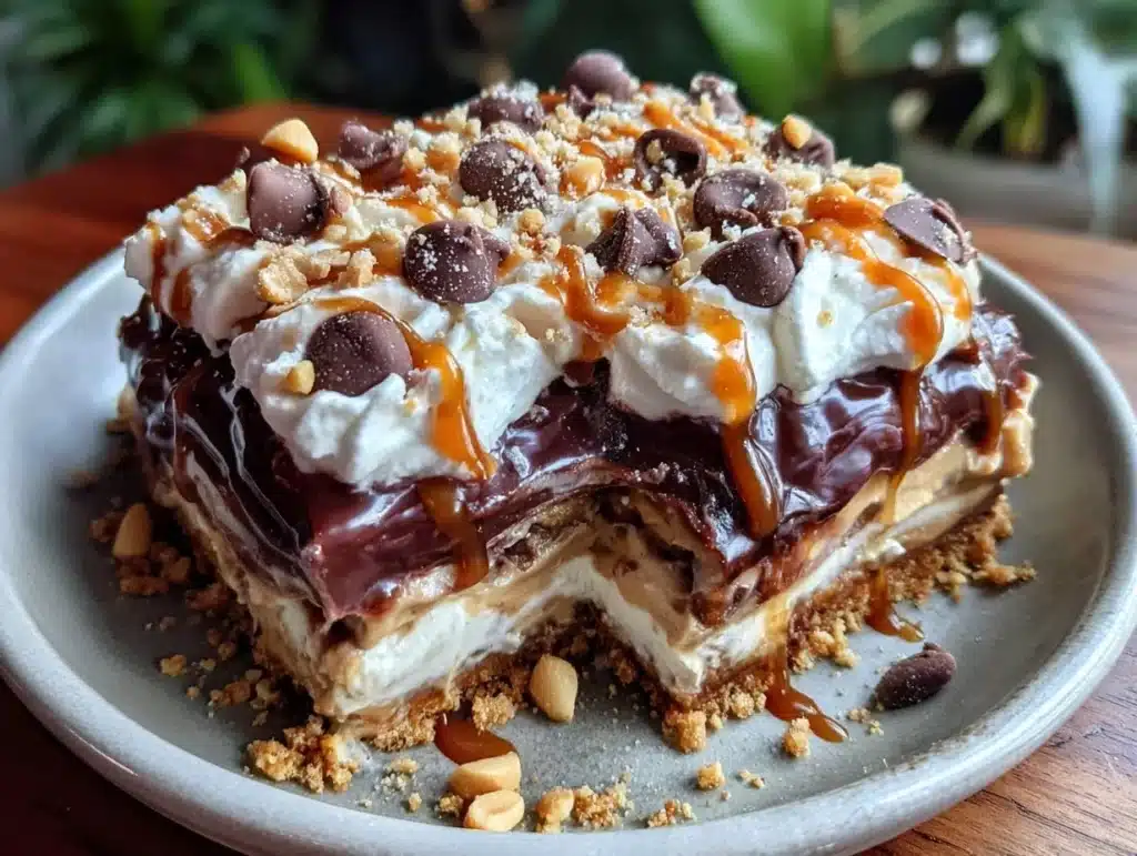 peanut butter lasagna - featured image
