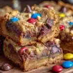 Peanut Butter Monster Cookie Bars - featured image
