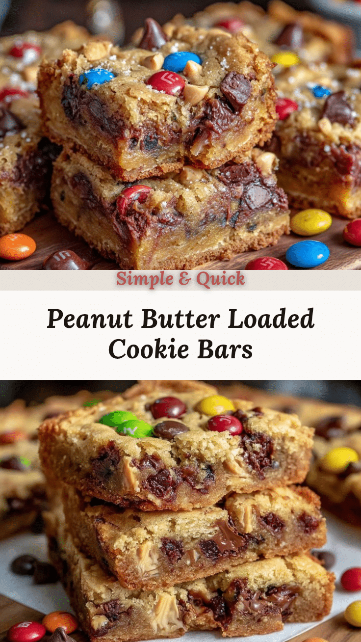 Peanut Butter Monster Cookie Bars recipe