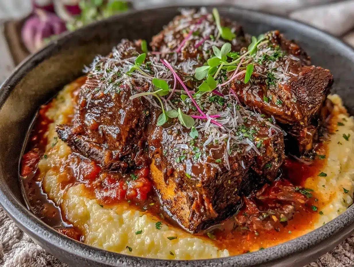 red wine braised short ribs preparation steps