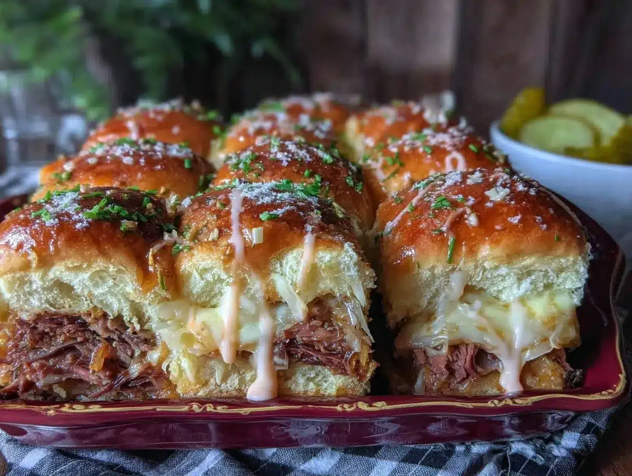 Reuben Sandwich Sliders preparation steps