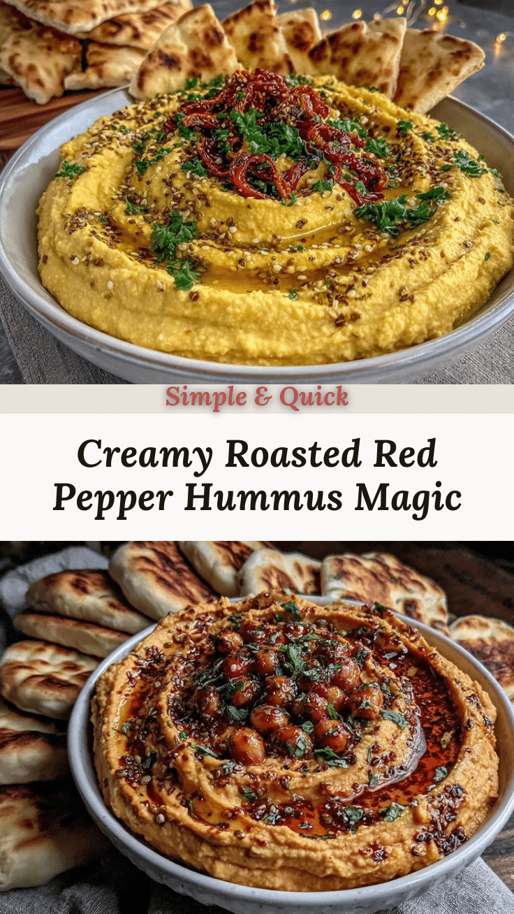 roasted red pepper hummus recipe