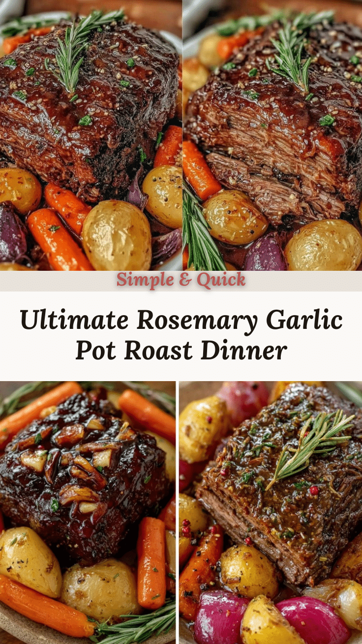 rosemary garlic pot roast recipe
