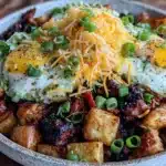 sausage and potato breakfast bowl - featured image
