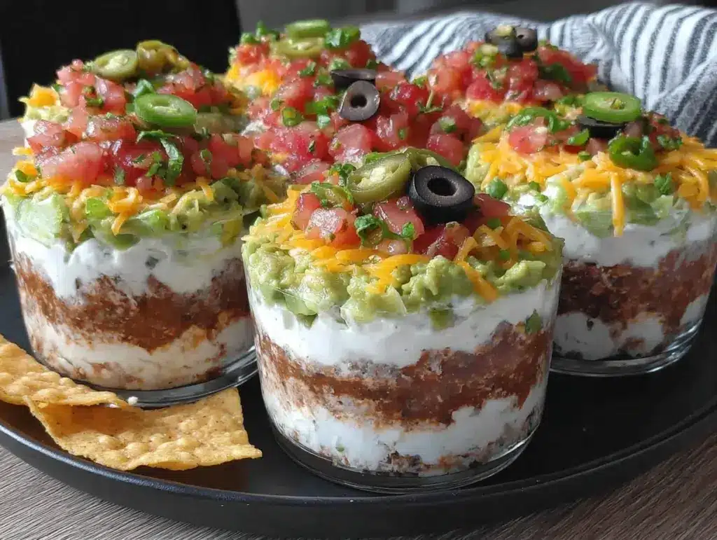 Seven-Layer Taco Dip Cups - featured image