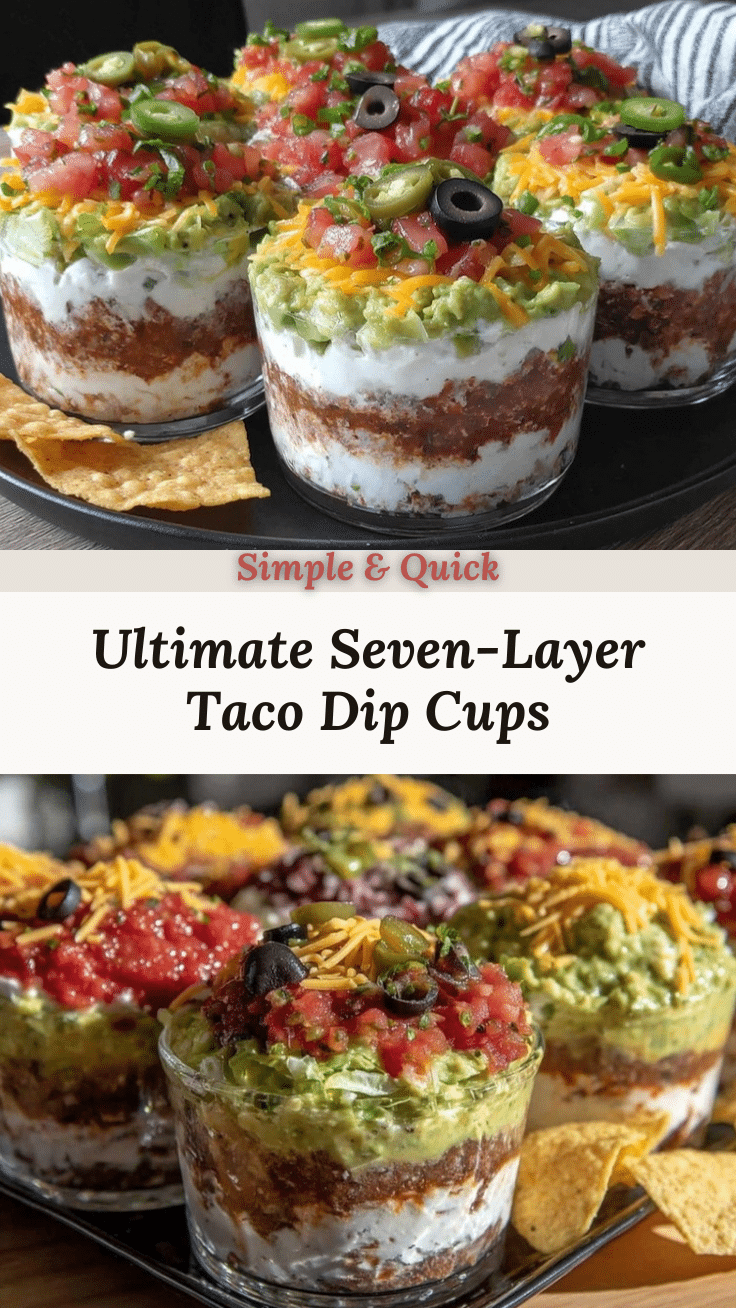 Seven-Layer Taco Dip Cups recipe